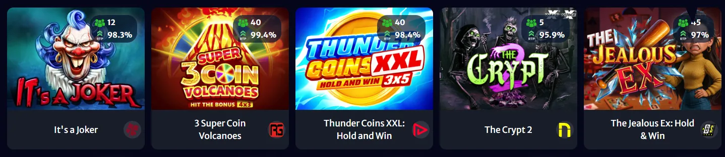 HellSpin Casino Games Selection